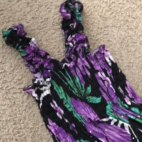 Purple and black dress - Picture 2 of 2